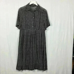 Women’s Dress Purple Red Clover Allover Design Shirt Collar Business Casual